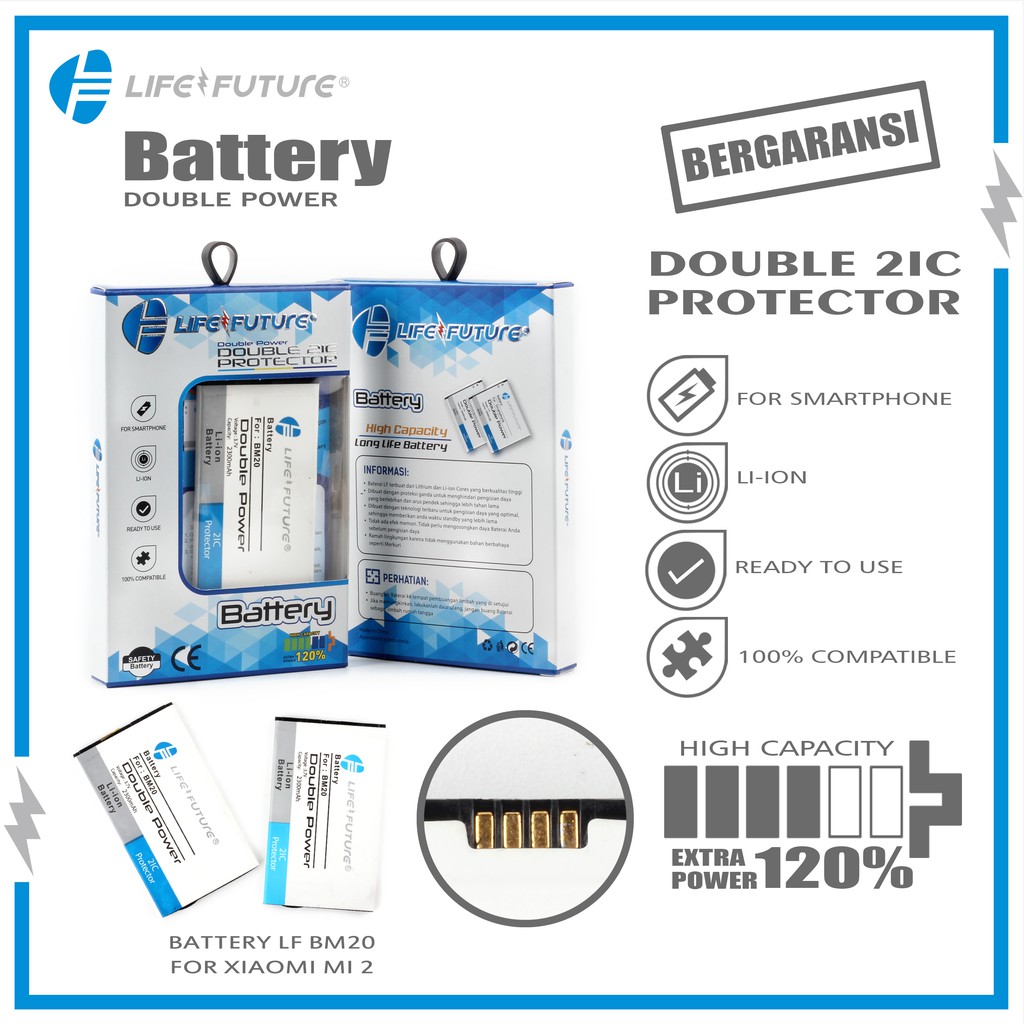 Baterai Xiaomi 2 / BM20 / BM 20 / BM-20 Life Future