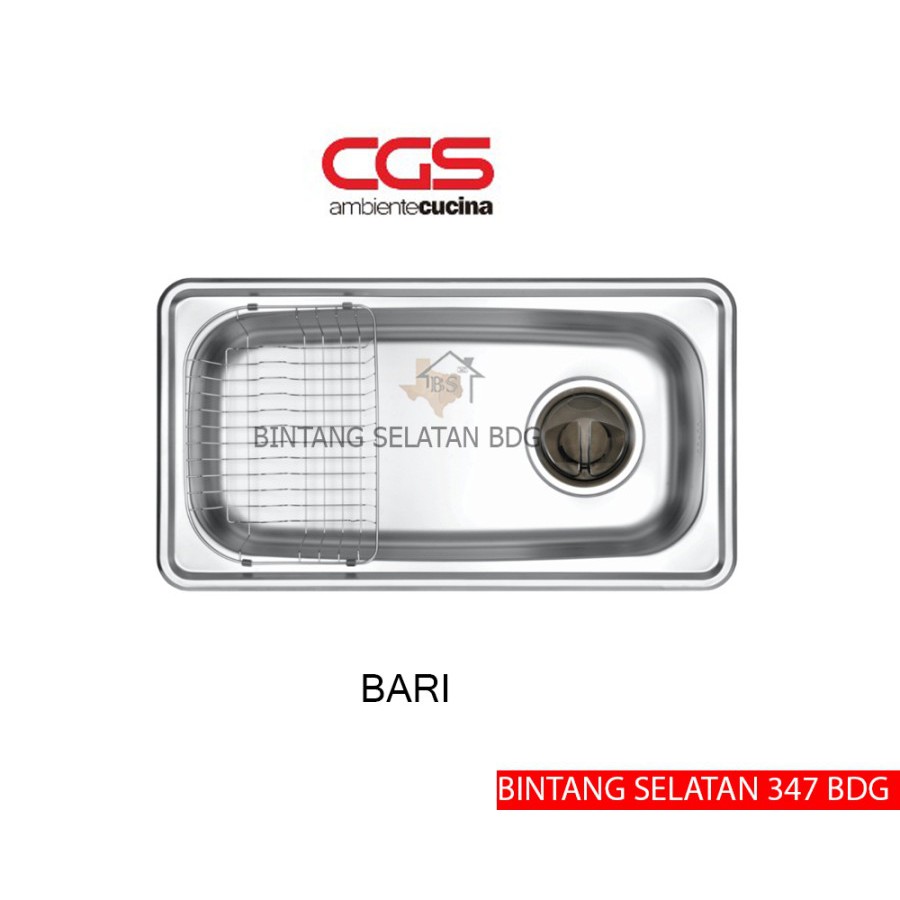 CGS KITCHEN SINK/ BAK CUCI PIRING CGS BARI STAINLESS STEEL