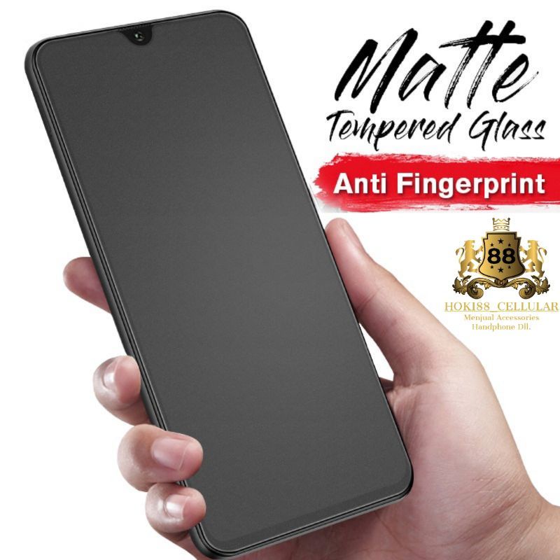 Matte Glass 9H Full Layar Vivo Y11 Y12 Y12i Y12S Y15 Y15S  Y16 Y17 Y19 Tempered Glass Anti Minyak Full Layar