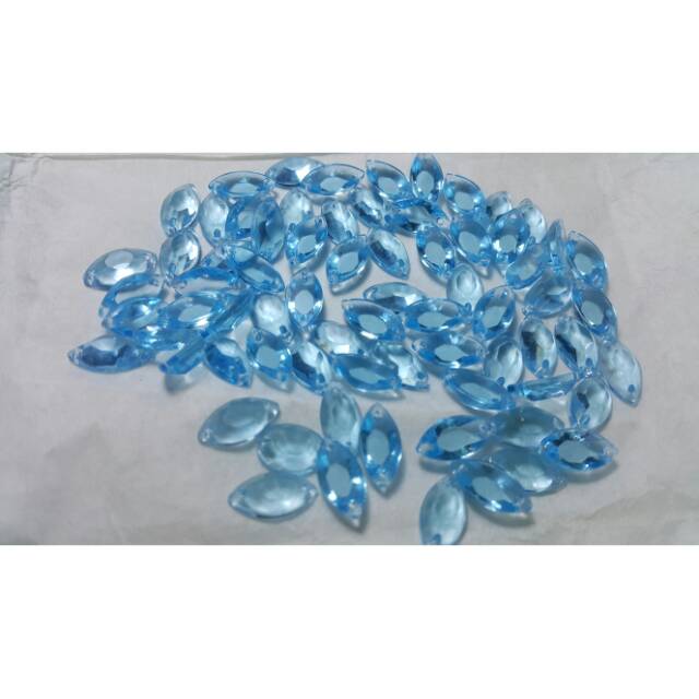 Batu swarovski Aquamarine 3222/2 MM 12x6