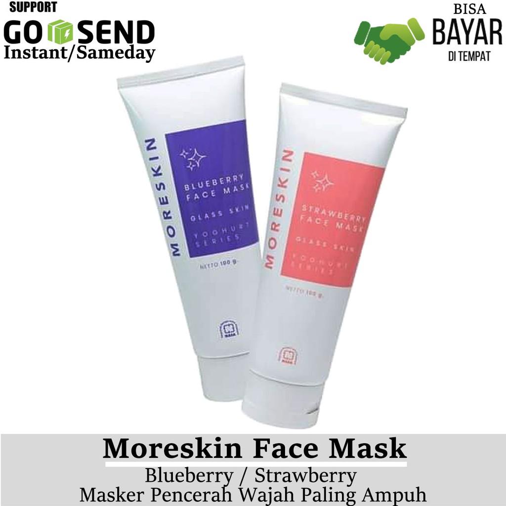 Moreskin Nasa Moreskin Face Mask Strawberry Blueberry Masker Wajah Pencerah Kulit Wajah Indonesia