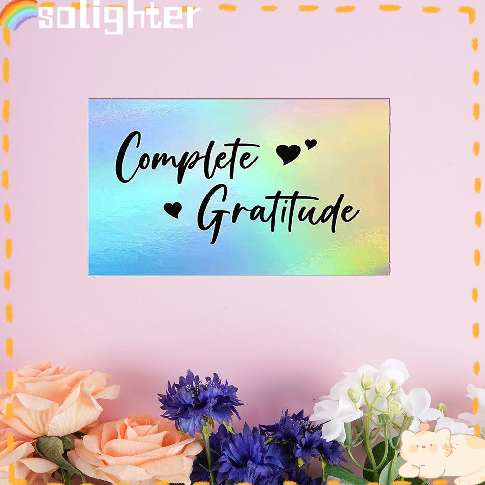 SOLIGHTER 50PCS Gift Thank You Cards Package Inserts Complete Gratitude Labels Appreciate For Your Order 5*9cm Online Retail You Are Awesome Reflective Silver Greeting Postcard