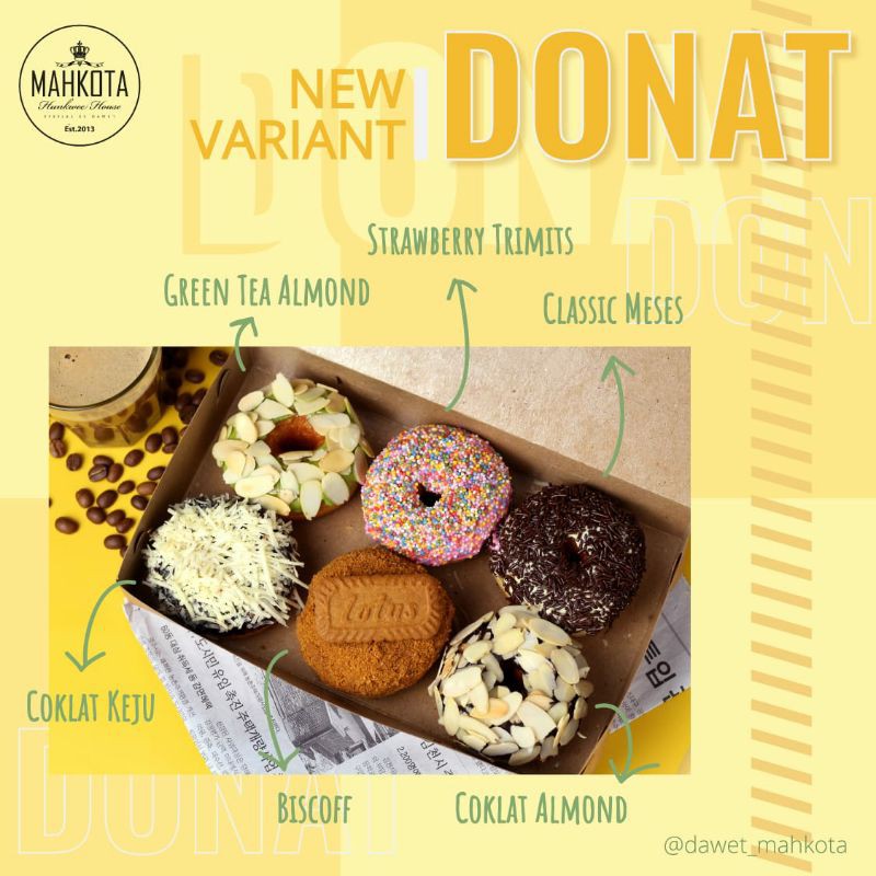 

(Khusus Grab/Gojek) Homemade Donat Kentang Premium Mahkota