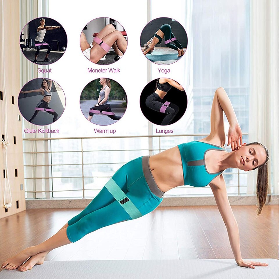 Alat Senam Booty Band Hip Circle Loop Resistance Band - A-3603