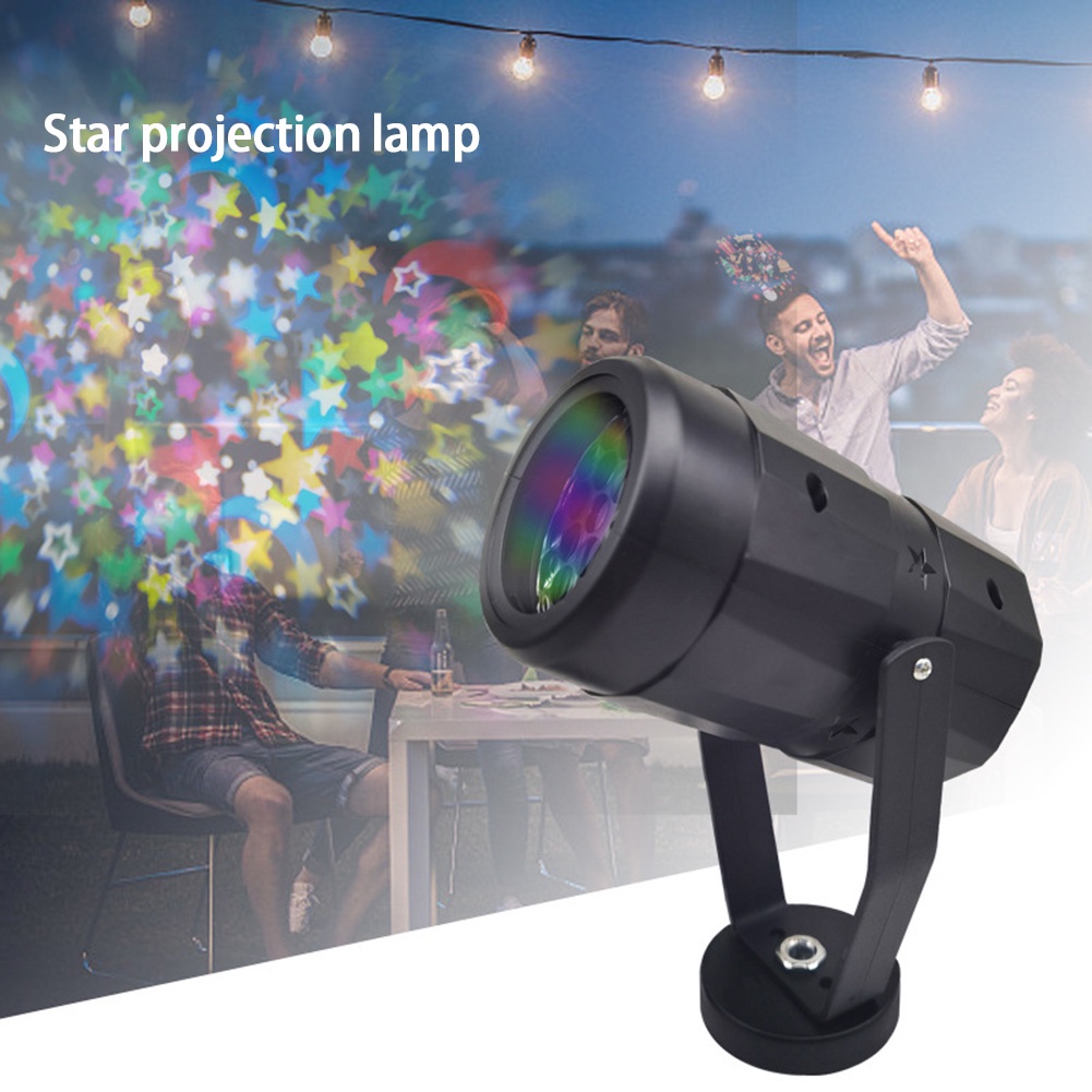 Starry sky projection light pattern rotating stage lighting stars and moon projection lights atmosphere dancing lights OWt