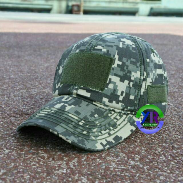 Topi Loreng Acupat Velcro