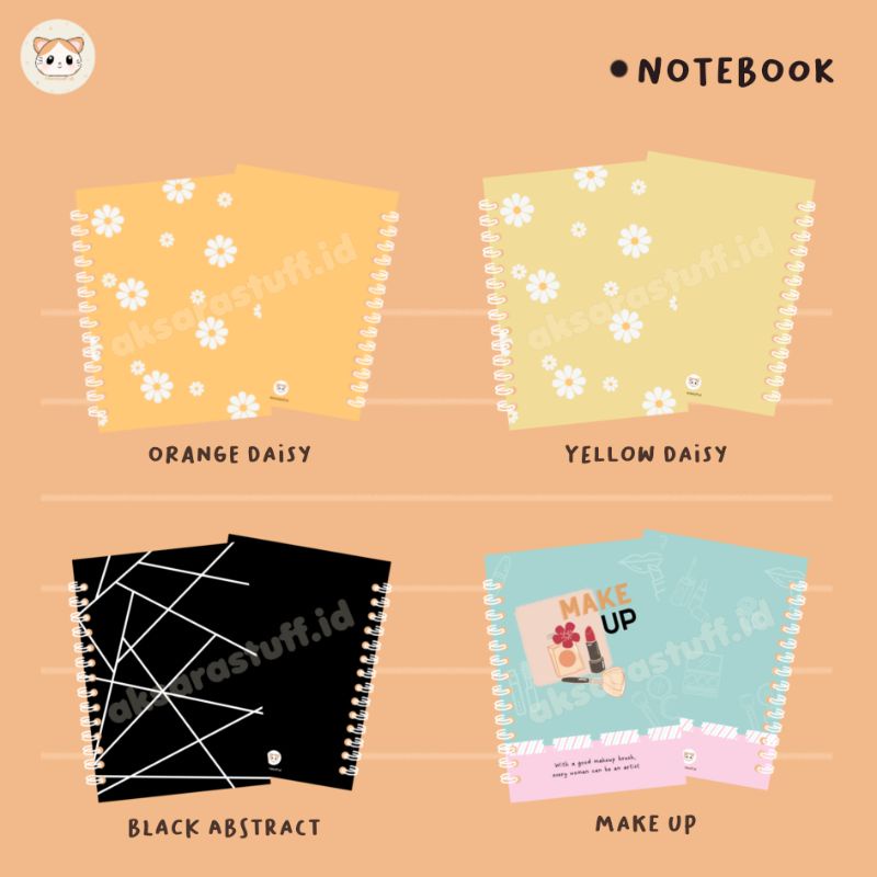 

AKSARA NOTEBOOK | NOTEBOOK JURNAL AESTHETIC A6, A7 SPIRAL | NOTEBOOK