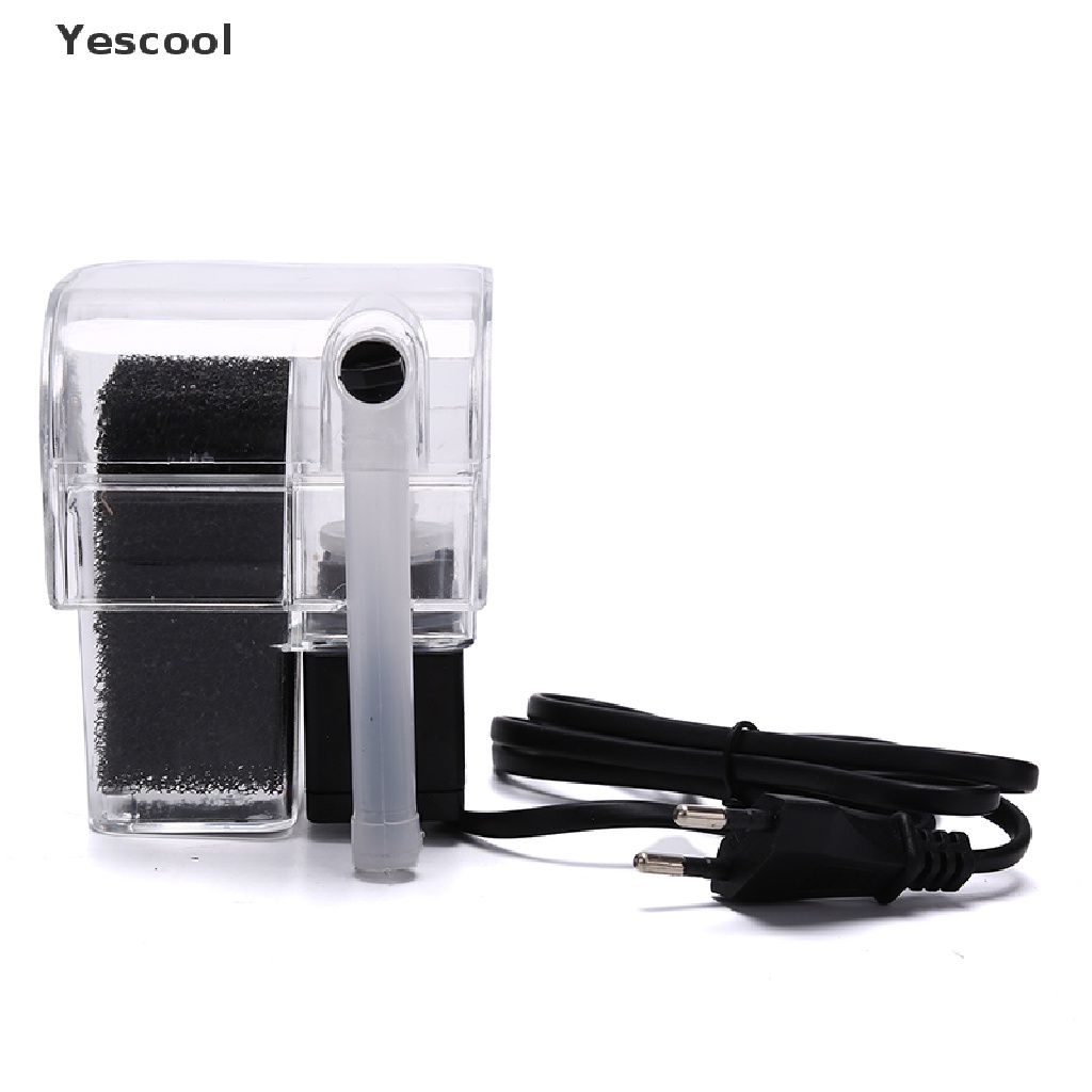 Yescool New Waterfall Hang On External Oxygen Pump Water Filter F Aquarium Fish Tank .