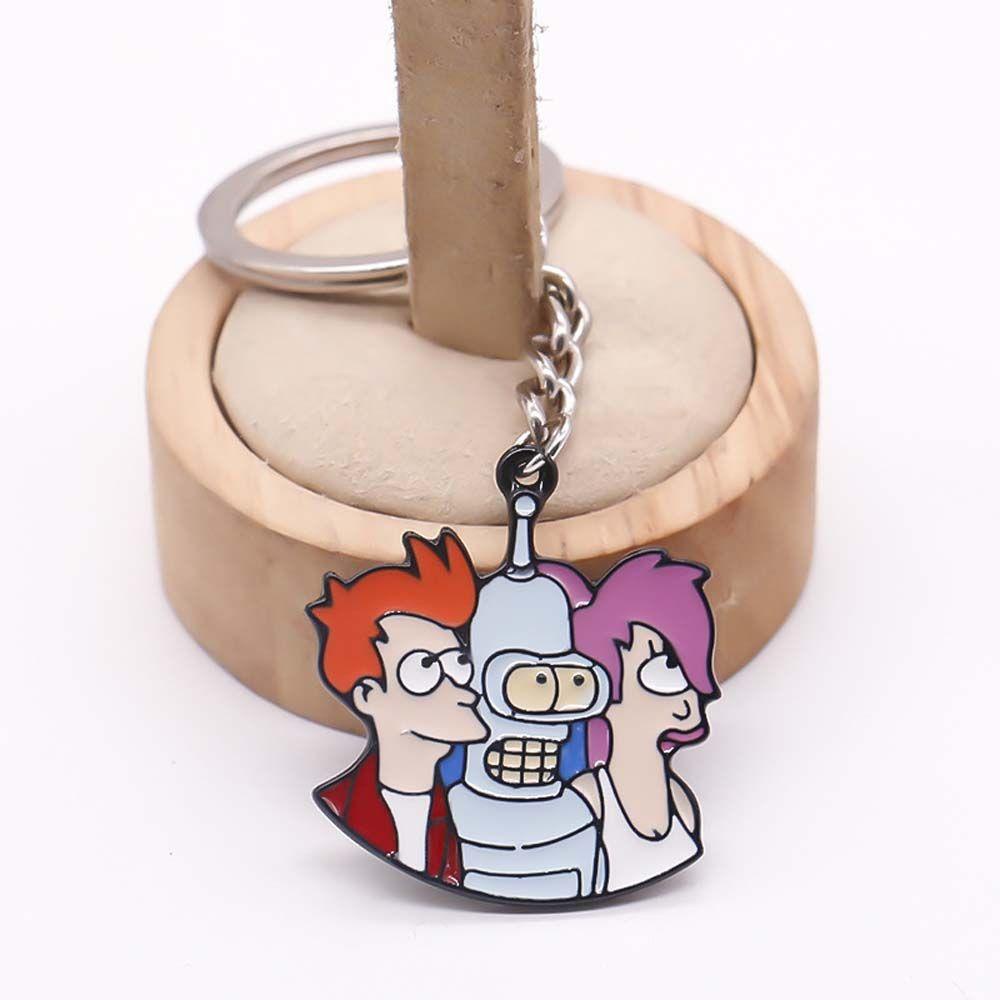 Agustina Film Futurama Liontin Hadiah Untuk Wanita Komedi Robot Bender Aksesoris Perhiasan Enamel Bros Lencana Kerah pin Gantungan Kunci