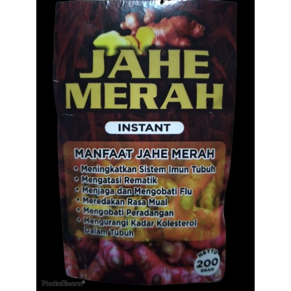 

Jahe merah instan