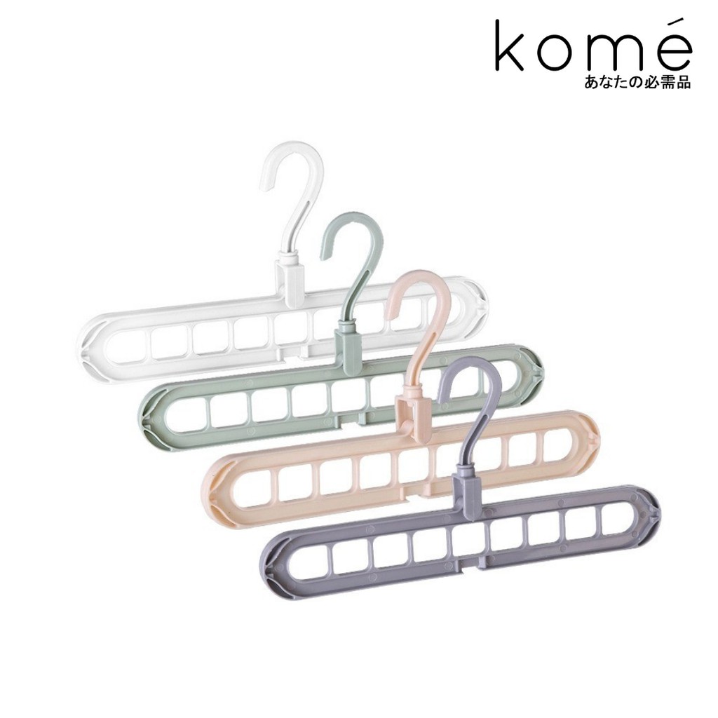 Gantungan Baju 9 Lubang / Magic Hanger Multifungsional Foldable Hanger / Hanger Warna Wani