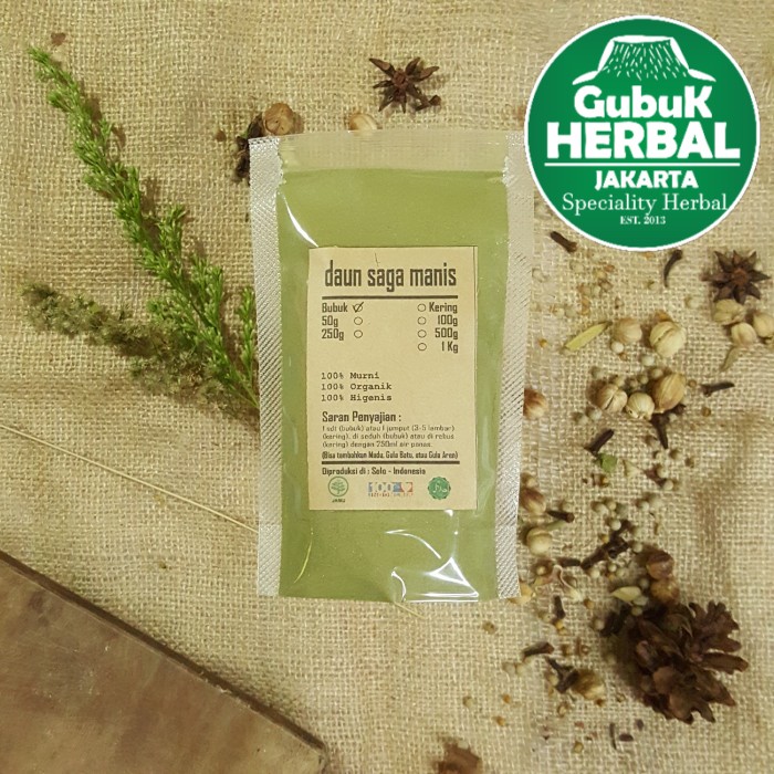 

DAUN SAGA MANIS BUBUK 1 KG - Abrus Precatorius - MURNI TANPA GULA - BUBUK HALUS