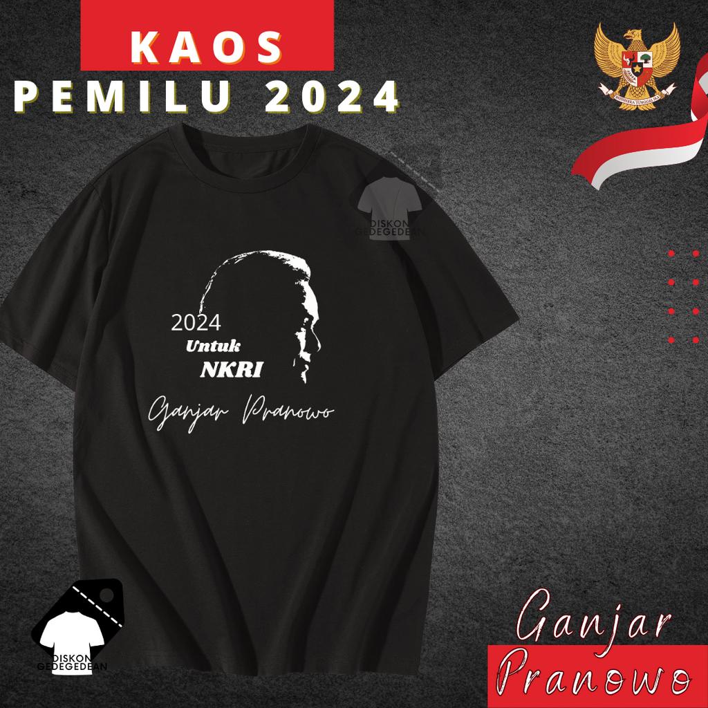 KAOS GANJAR PRANOWO - BAJU GANJAR PRANOWO -TSHIRT GANJAR PRANOWO - CALON PRESIDEN 2024 ( 5 MODEL ) T