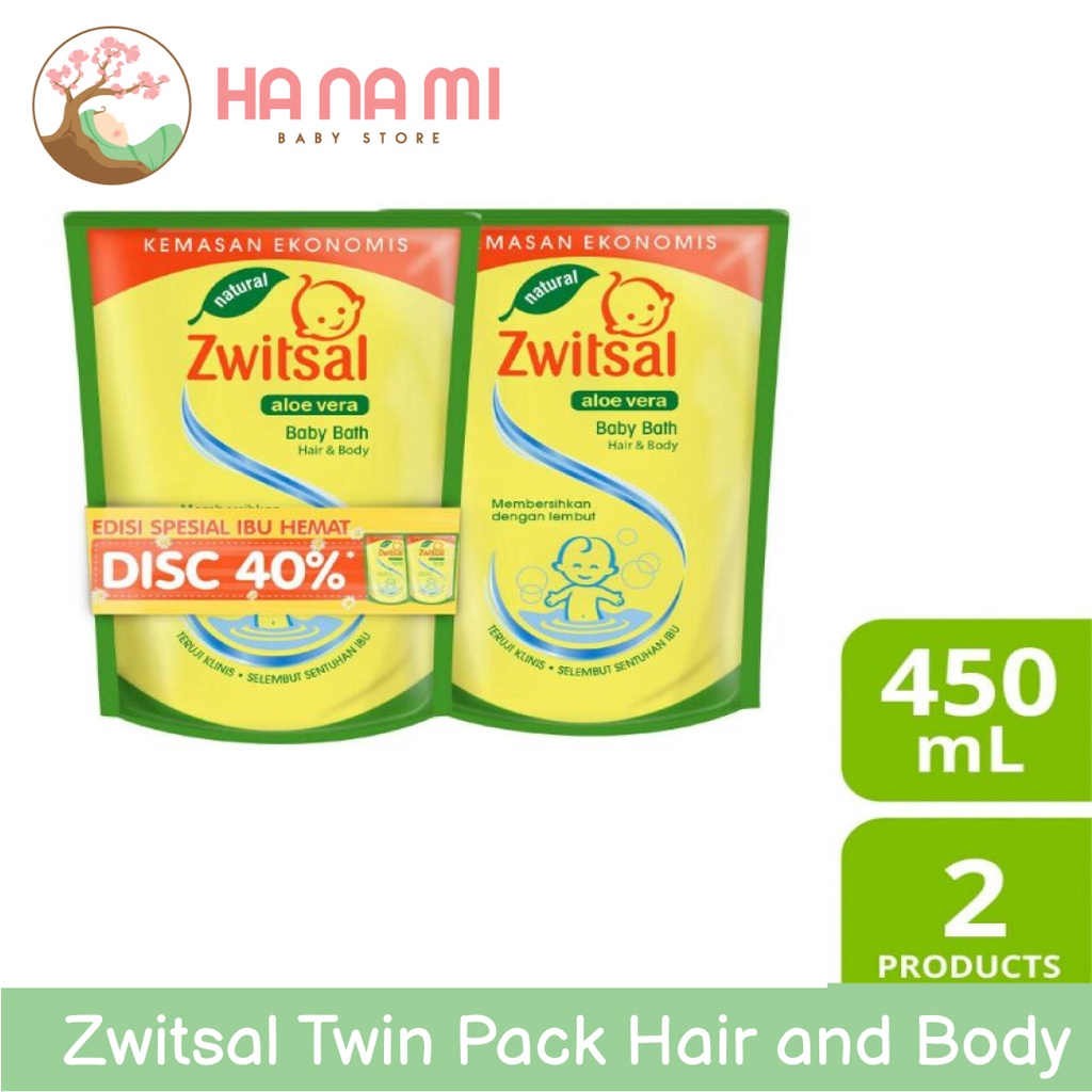 Zwitsal Twin Pack Hair and Body 450ml