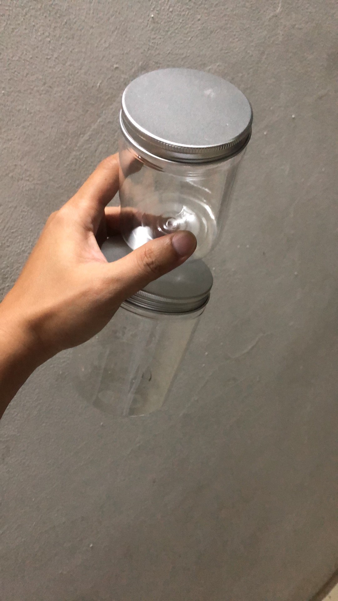 Tabung Plastik Jar Makanan 500 Ml Toples Kue Coklat Botol Kosmetik Pot Lulur Pomade Wax 500gram