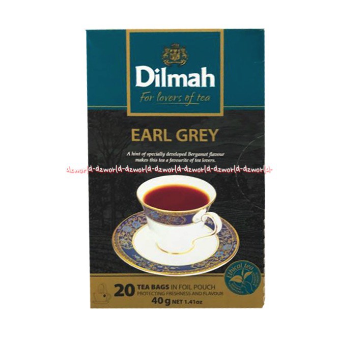 Dilmah Earl Grey 25bag Tea Bag Teh Import Teh Dilmah Blue Biru 25 bag Dil Mah Early Grey Teh Kemasan Sachet