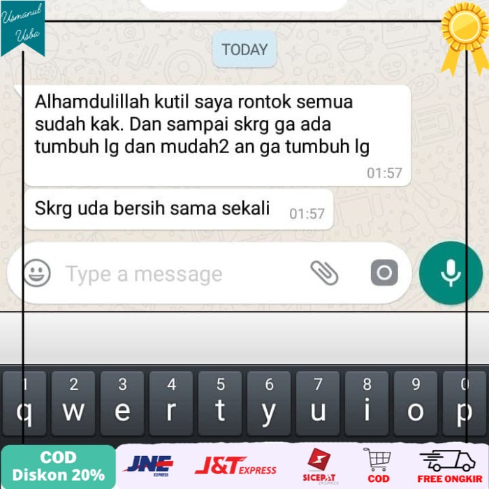 

◾COD◾ Obat Kutil Kelamin De Nature Paket Lengkap