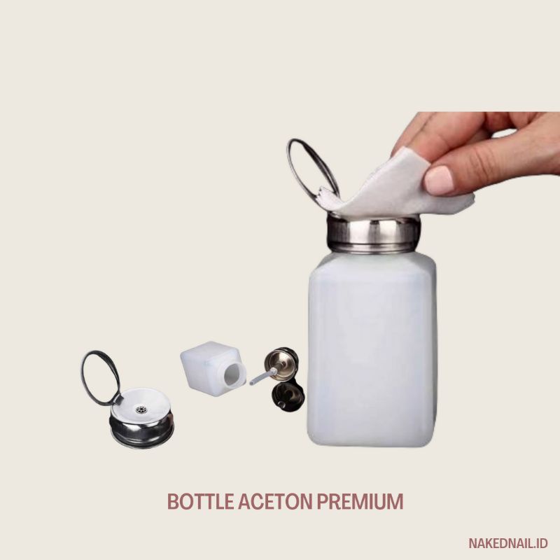 Pump ace7on botol pompa stainless penghapus kutek  botolpump nailart nail art