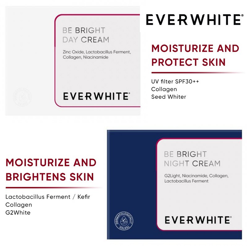 Cream Wajah Muka Malam Everwhite Be Bright Night Cream Ever White Original BPOM