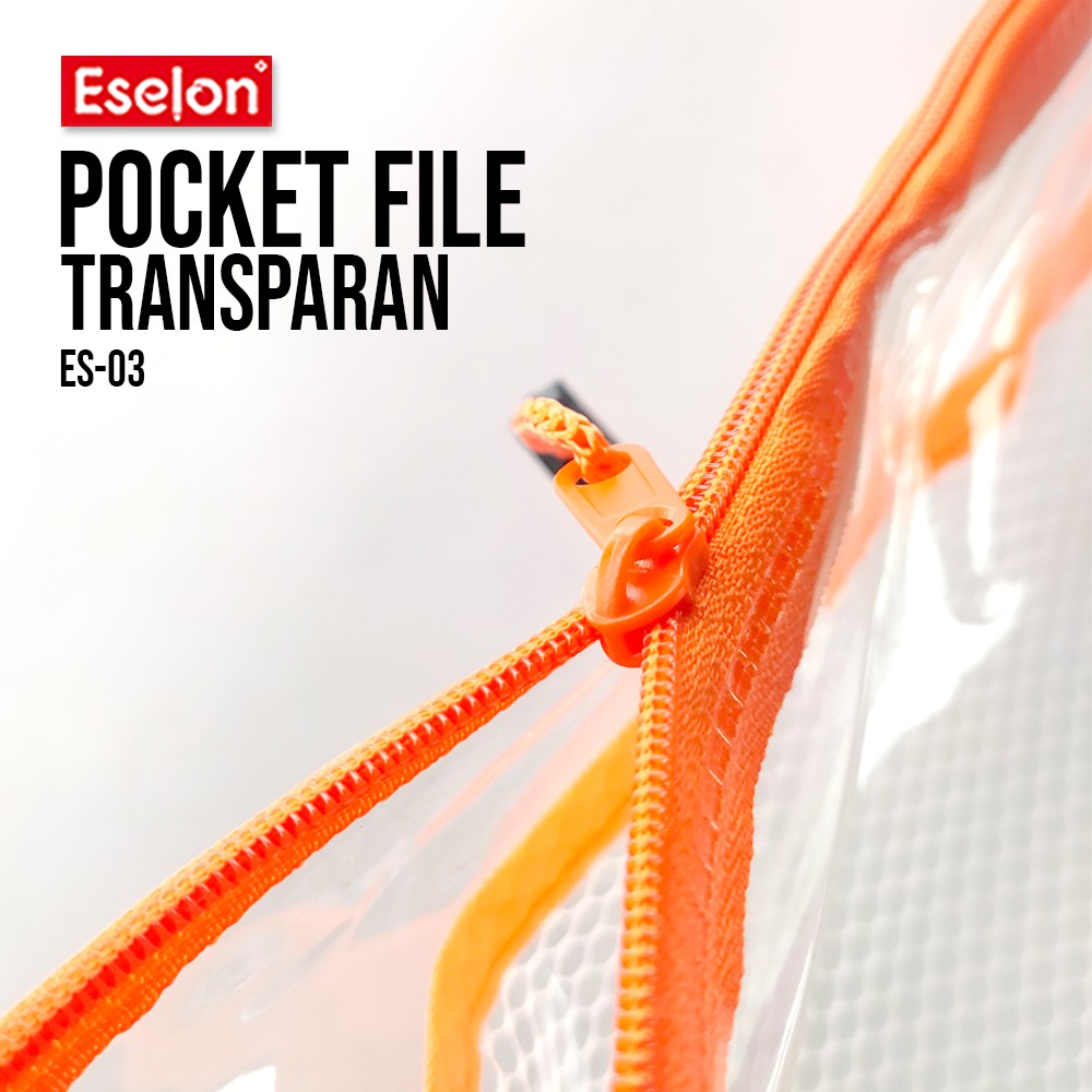 

Pocket File A5 TRANSPARANT ESELON / Pocket File / Tempat Alat Tulis /Pocket File TRANSPARANT A5 ES03