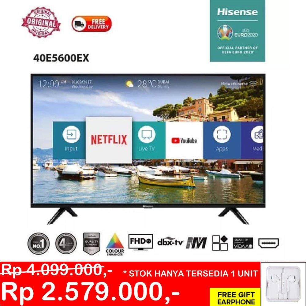 Hisense Smart Led Tv 40 Inch Fhd Digital 40e5600ex Special Promo Shopee Indonesia