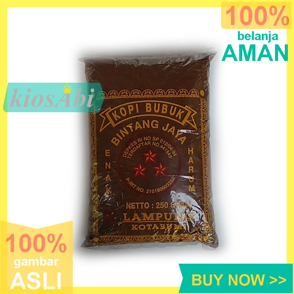 

KOPI BINTANG JAYA 250gram Asli LAMPUNG