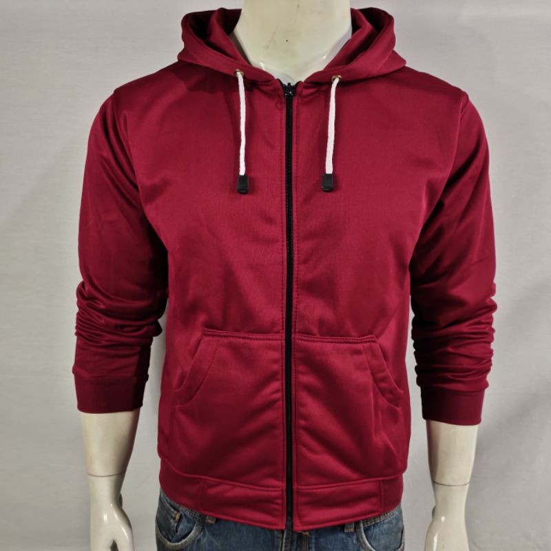 SWEATER ZIPPER POLOS BAHAN FLEECE PRIA WANITA