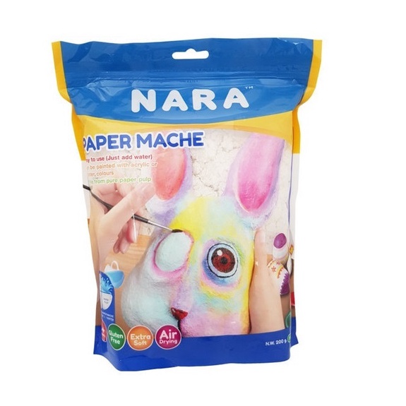 Wimpy - NARA Paper Mache Air Dry Clay Bubur Kertas Paper Clay Modelling Clay