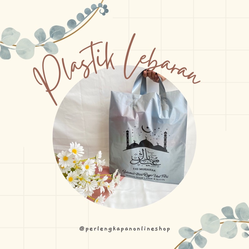 

TERMURAH! [12pcs] TEBAL Plastik Lebaran / Plastik Hantaran Lebaran / Plastik Idul Fitri