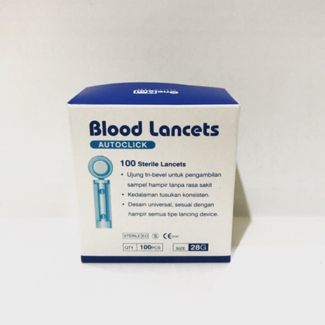 [COD ✅] Blood Lancets OneMed ( Autoclick )
