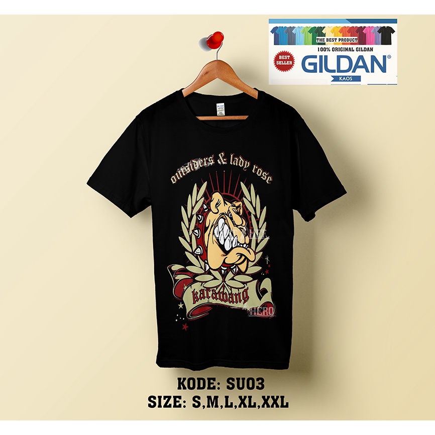 KAOS SUPERMAN IS DEAD LOGO STYLE KAOS ORIGINAL GILDAN SU03