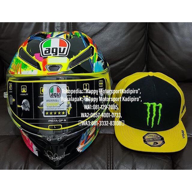PAKET 3IN1: HELM AGV PISTA GPR WINTERTEST 2018EUROFIT/TOPI/HOODIESVR46