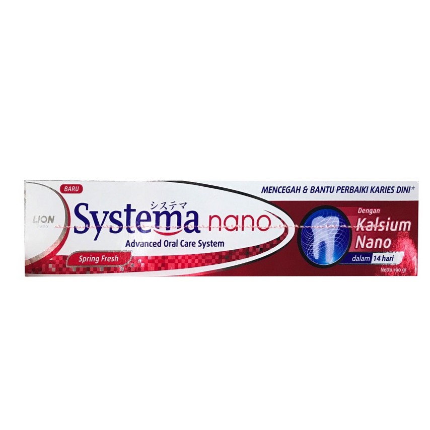 Systema Nano Spring Fresh Pasta Gigi Odol Mampu Memberikan Perlindungan Pada Gigi 190gr