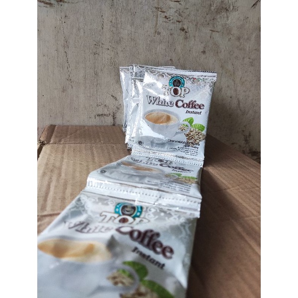 

kopi sachet Top White koffie 1 ranceng isi 12 sachet