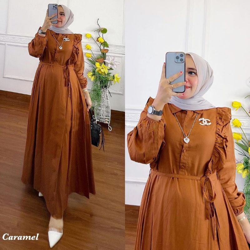 DRESS MUSLIM, baju wanita, baju gamis, dress, gamis, Baju gamis, fashion wanita, Dress Indira