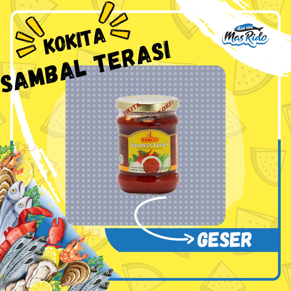 

KOKITA SAMBAL TERASI BELACAN CHILLI RELLISH HOT PEDAS HARGA TERMURAH