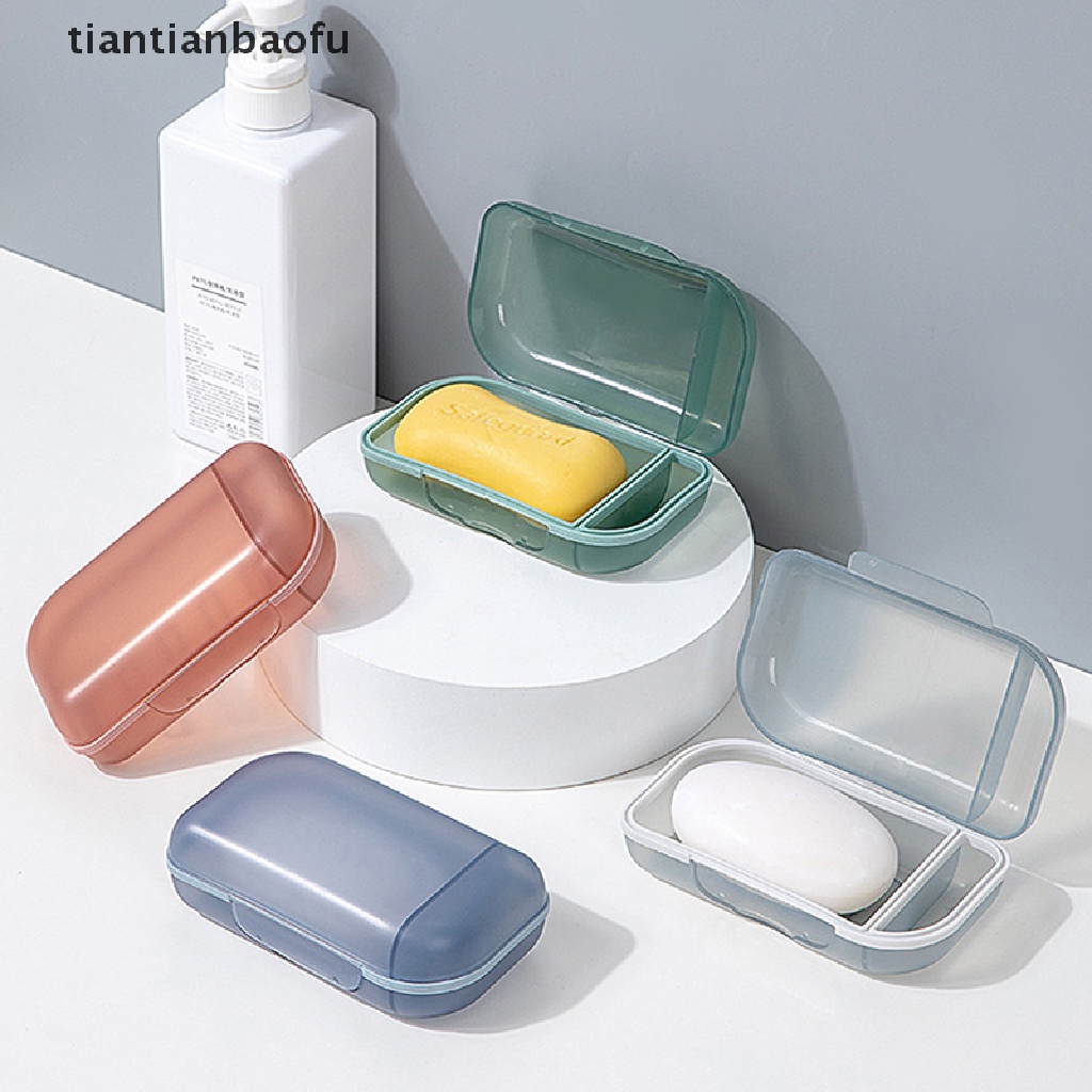 (tiantianbaofu) Tempat Sabun / Shampoo Portable Bentuk Bulat Untuk Rumah / Travel