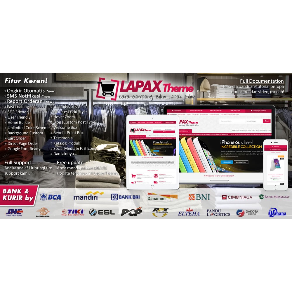 Theme Wordpress Premium untuk toko online