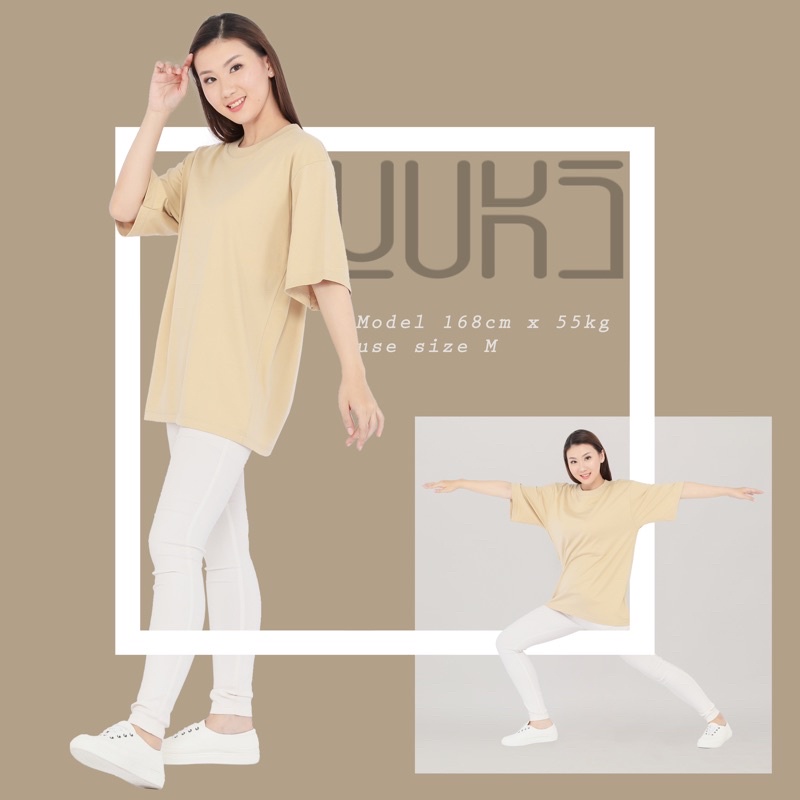 KAOS POLOS OVERSIZE PRIA &amp; WANITA COTTON COMBED 24s TSHIRT OVERSIZED