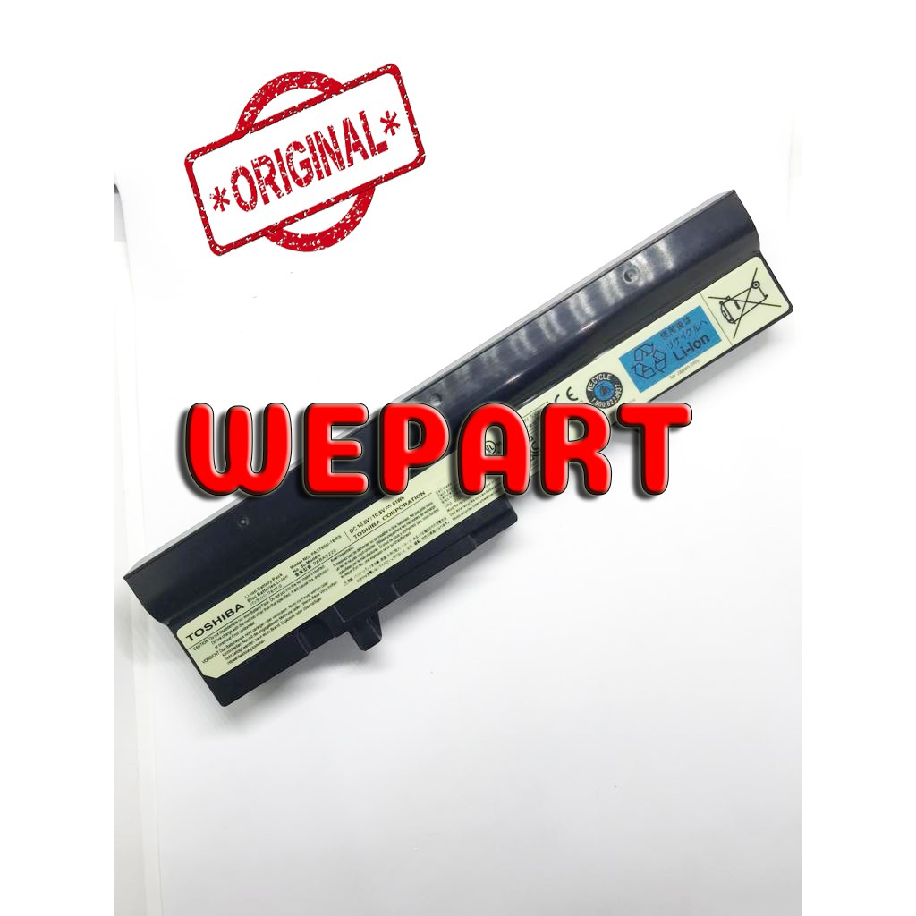 Baterai Laptop Original TOSHIBA NB300 NB301 NB302 NB303 NB305 PA3783U PA3785U PA3837U PABAS239