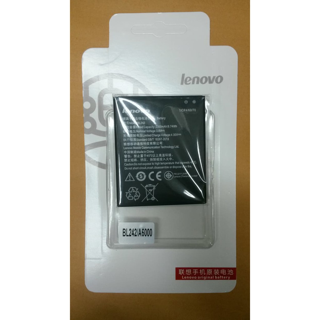 Baterai Lenovo BL242 A6000 battrey batrai batre SA4