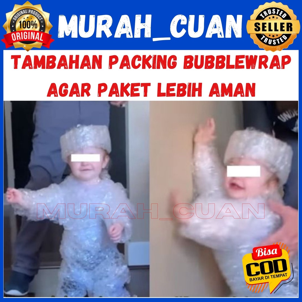 

Tambahan Bubblewrap Bubble Tambahan Packing agar paket lebih aman