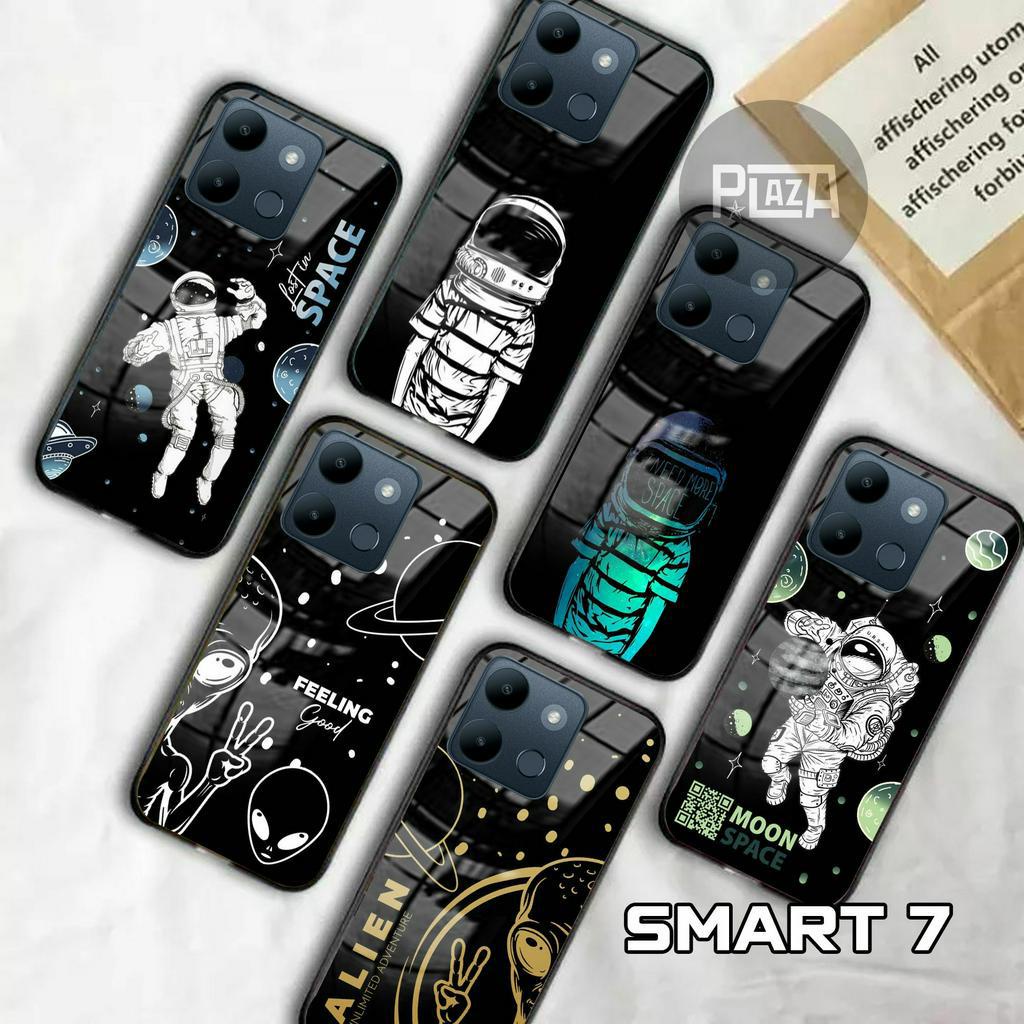 Softcase Glass SPACE [K62] for INFINIX SMART 7 Terbaru CAMERA PROTECT Casing Handphone-Pelindung Handphone