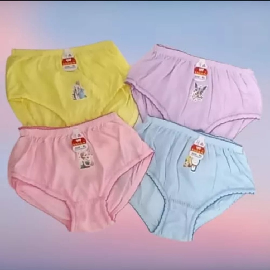 6 PCS CELANA DALAM ANAK PEREMPUAN MOTIF LUCU/CELANA DALAM ANAK PEREMPUAN POLOS/CD ANAK SD/TK