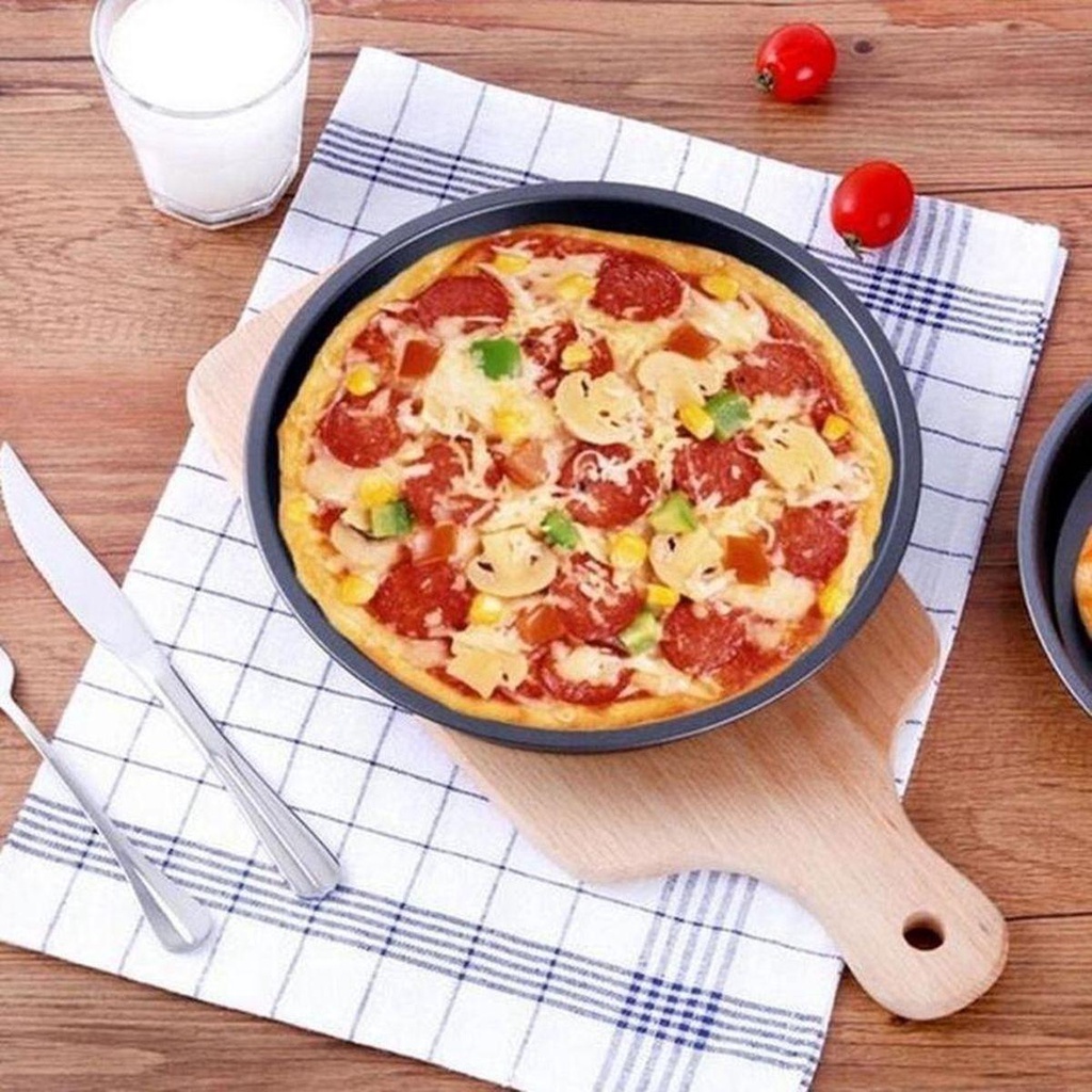 [Elegan] Loyang Pizza Bulat Bakeware Oven Baking Tools Cetakan Nampan