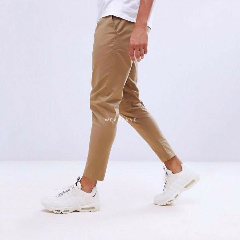 CELANA PRIA CHINO Angkle Pants Slim fit Panjang Kerja kantor Santai Liburan Cowok Gentleman Boy