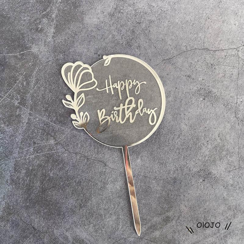 【COD】Ornamen Kartu Laser Marking Bahan Akrilik Untuk Dekorasi Kue Ulang Tahun Anniversary