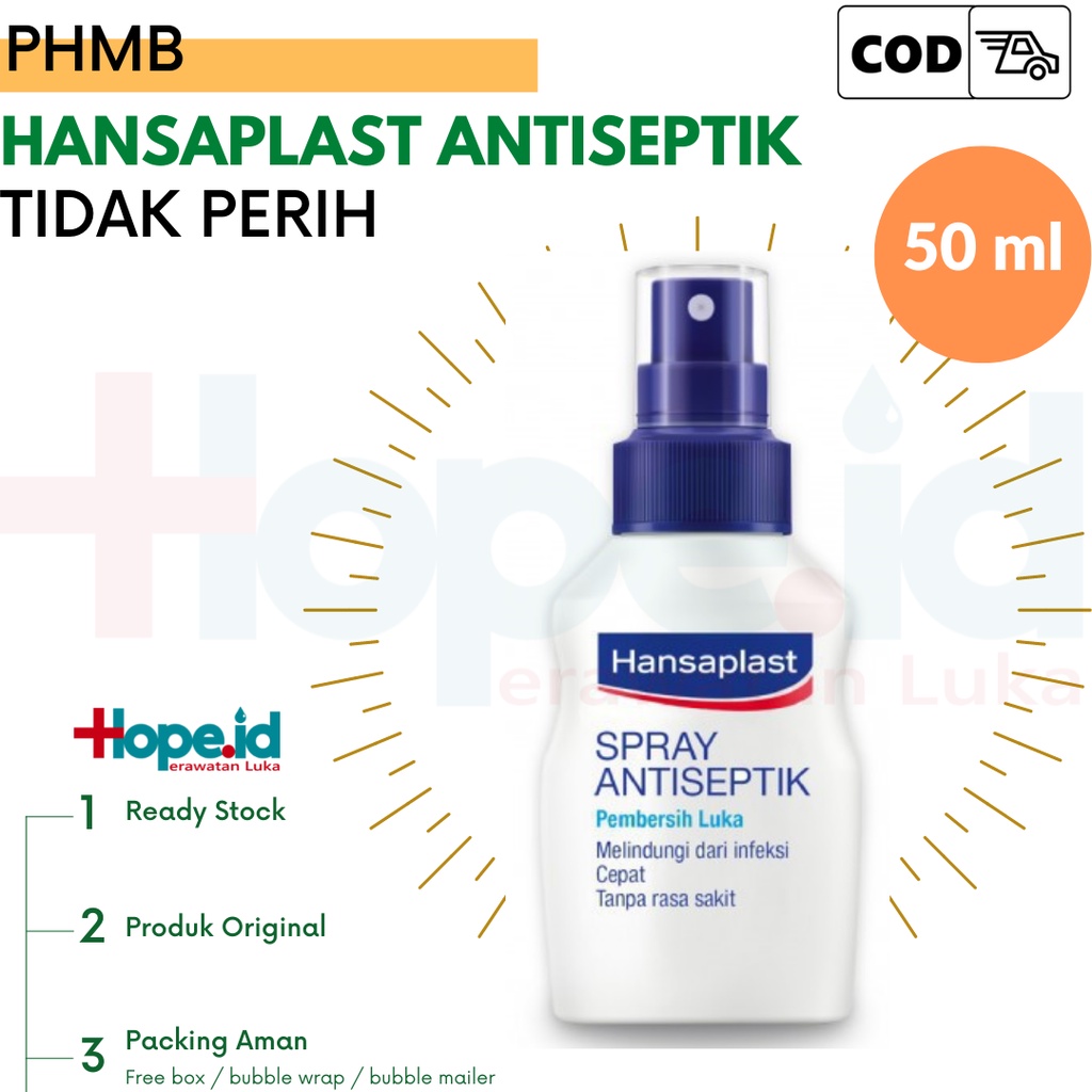 Hansaplast Wound Spray Antiseptic | Antiseptik Luka Tanpa Perih | PHMB