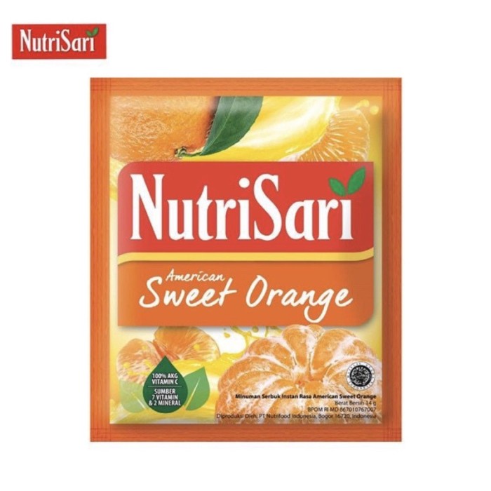 

Nutrisari Minuman Serbuk Rasa Sweet Orange 1 Sachet / Nutri Sari Saset