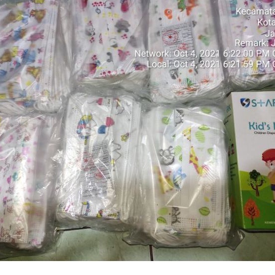 masker anak 3ply karakter